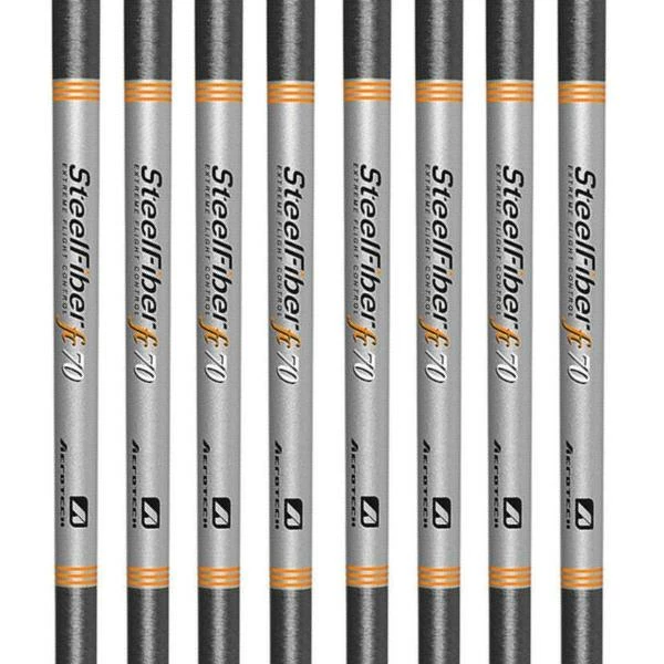 Aerotech SteelFiber Fc70 Parallel Iron Shaft (0.370" Tip) - 8pcs Bundle Set (#3-PW)