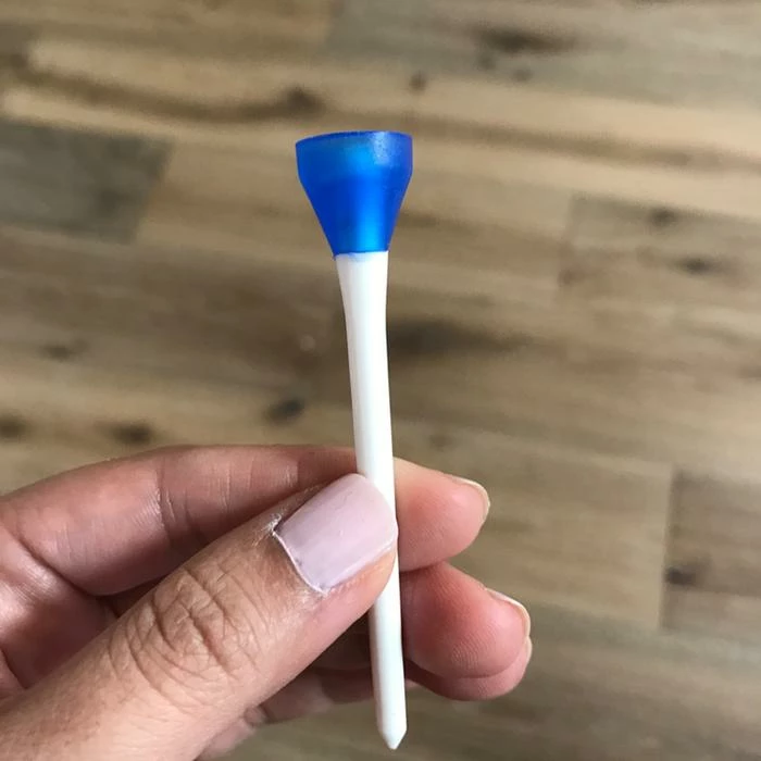 Simarki UNBREAKABLE Plastic White Neon Tees 2-9/10" (30 Pack) - Image 7