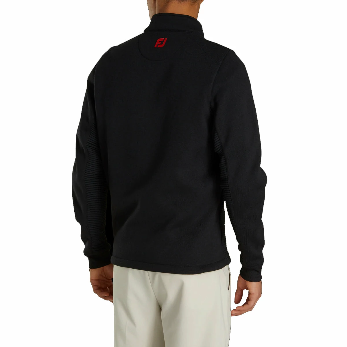 FootJoy Ribbed Sweater Fleece Mens Golf Jacket - Image 2