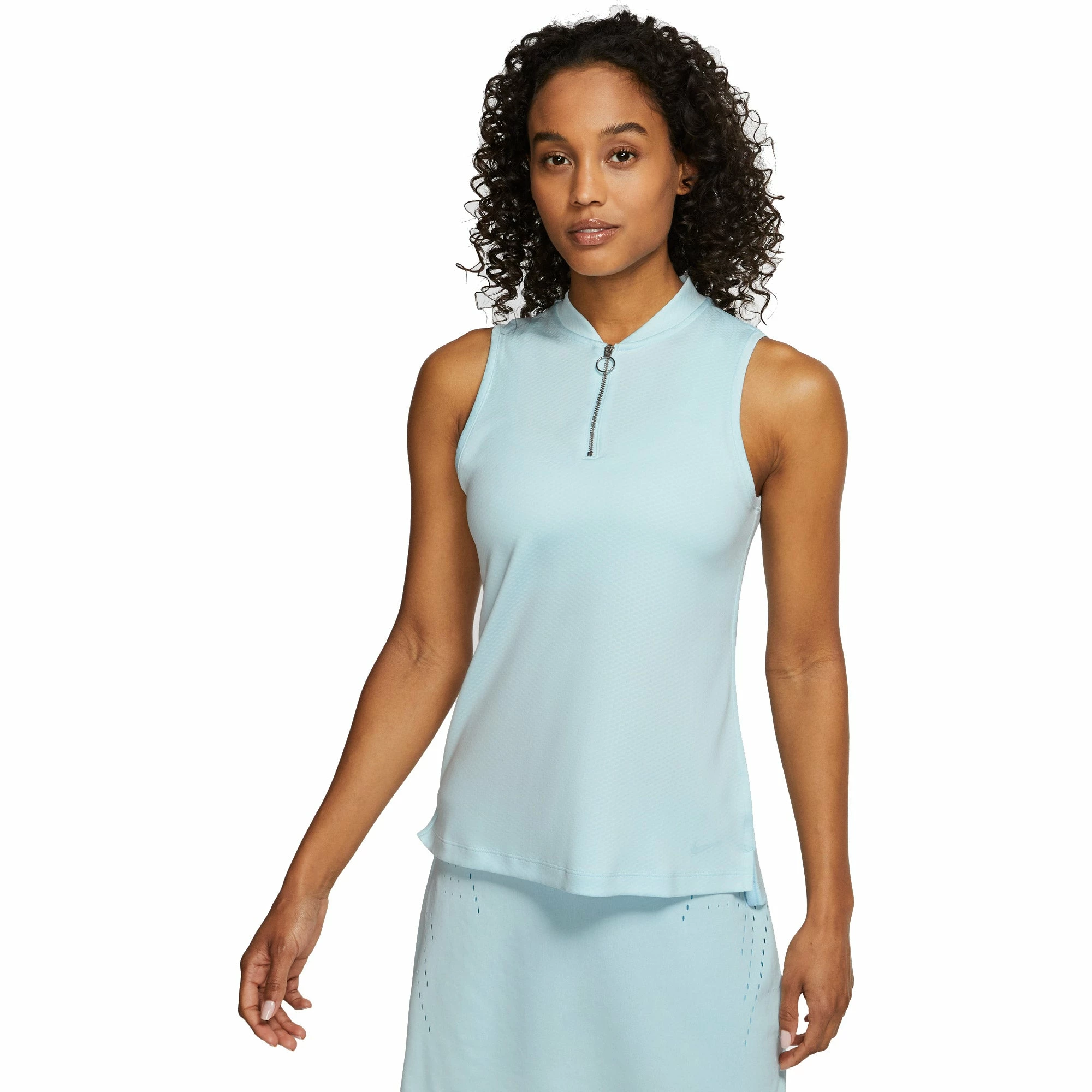 Nike Golf Nike Dri-FIT Zip Womens Sleeveless Golf Polo - Image 5