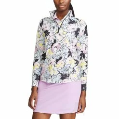 Polo Ralph Lauren RLX Printed Airflow UV Womens Golf 1/4 Zip