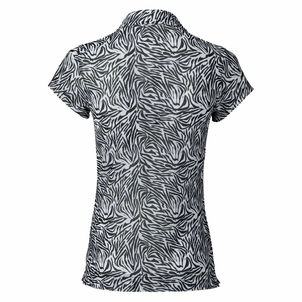Daily Sports Kiara Mesh Black Womens Golf Polo - Image 2