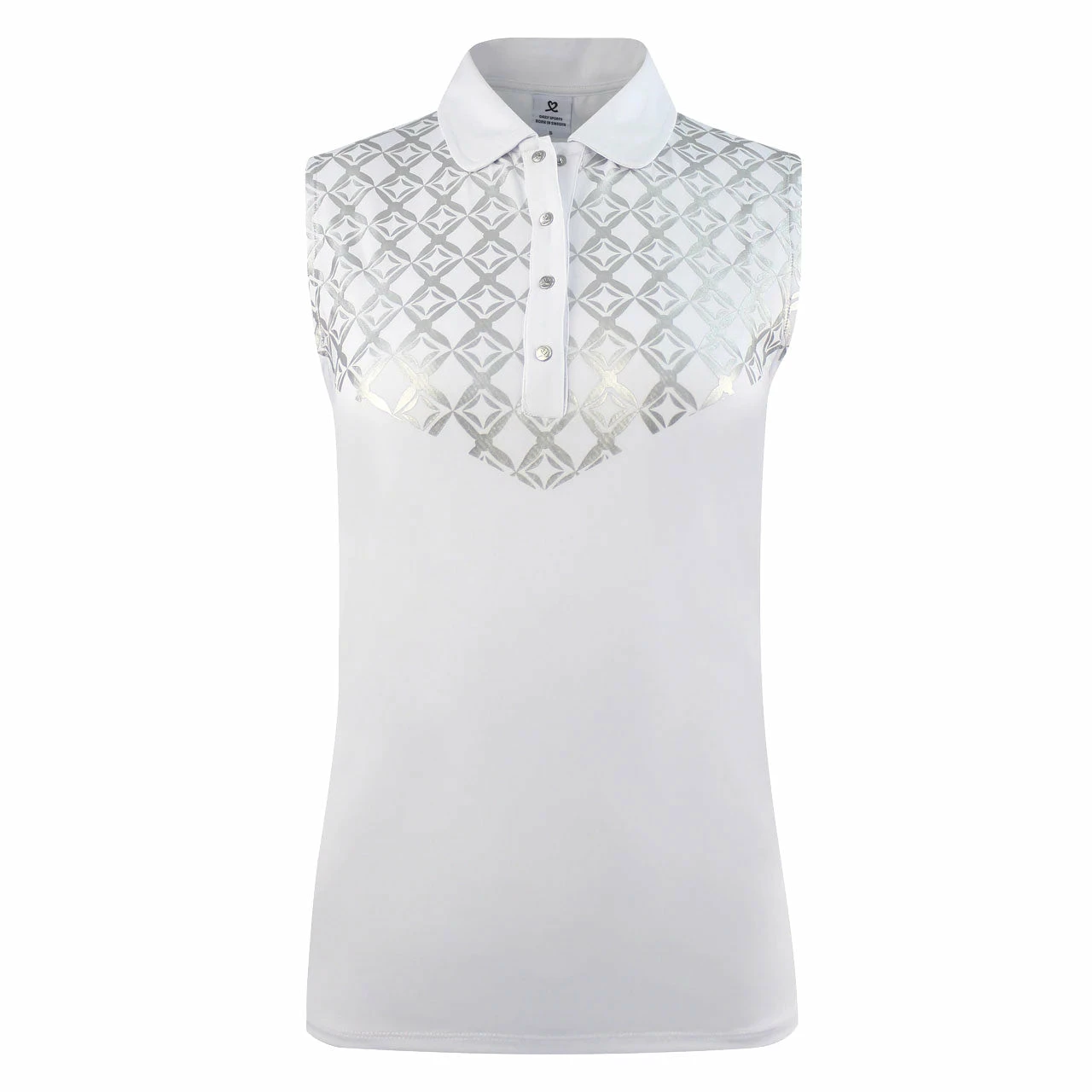 Daily Sports Caterina White Womens Sleeveless Golf Polo