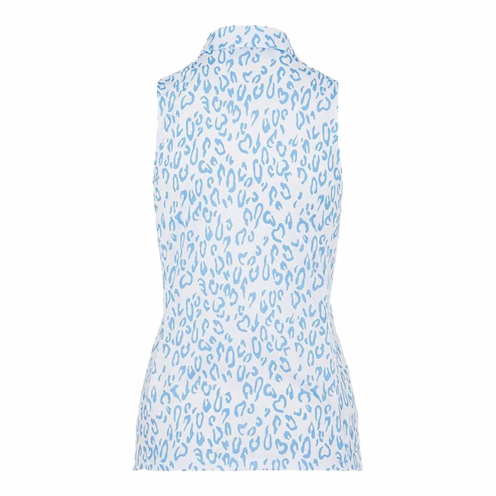 J.Lindeberg J. Lindeberg Dena Printed Womens Sleeveless Golf Polo 2021 - Image 2