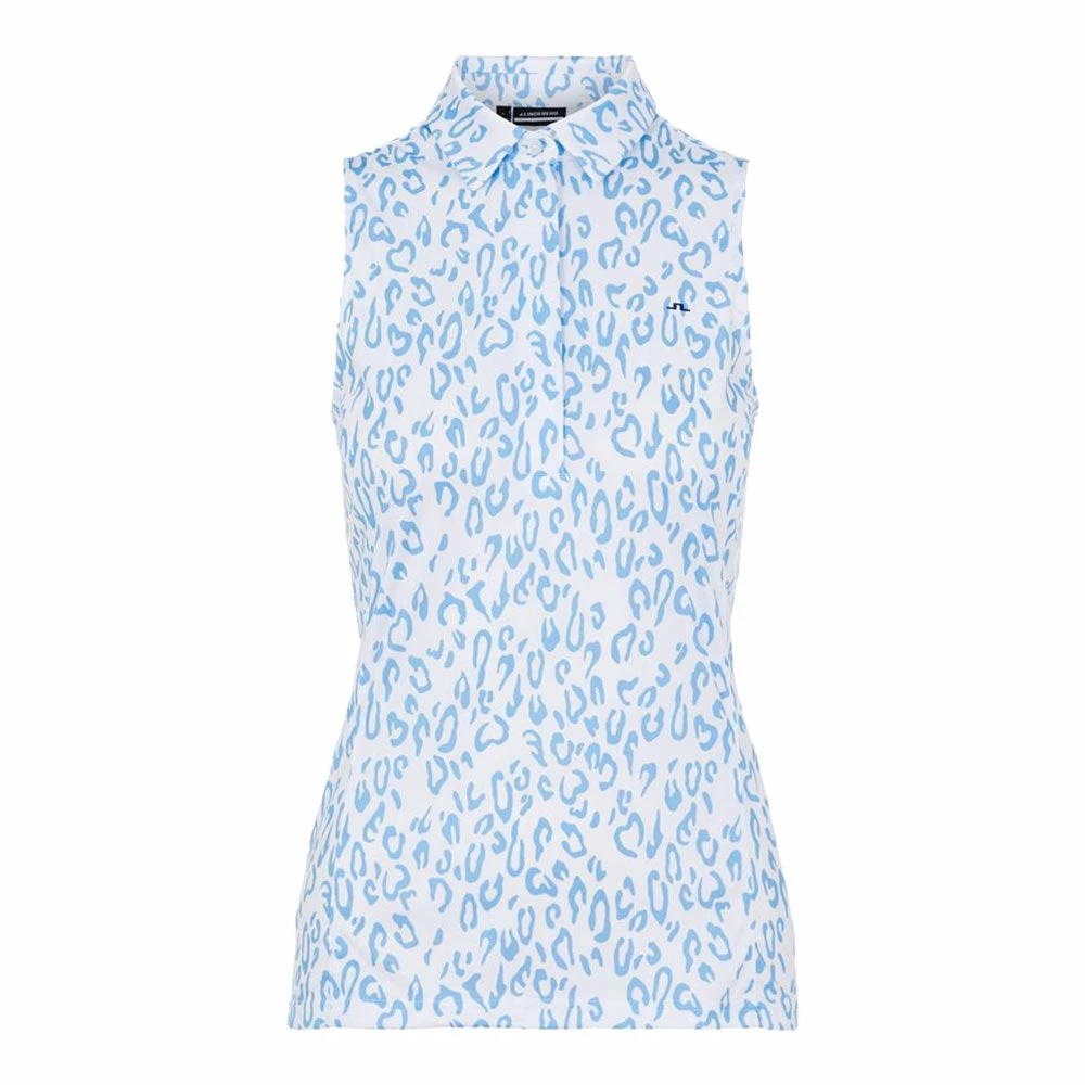 J.Lindeberg J. Lindeberg Dena Printed Womens Sleeveless Golf Polo 2021