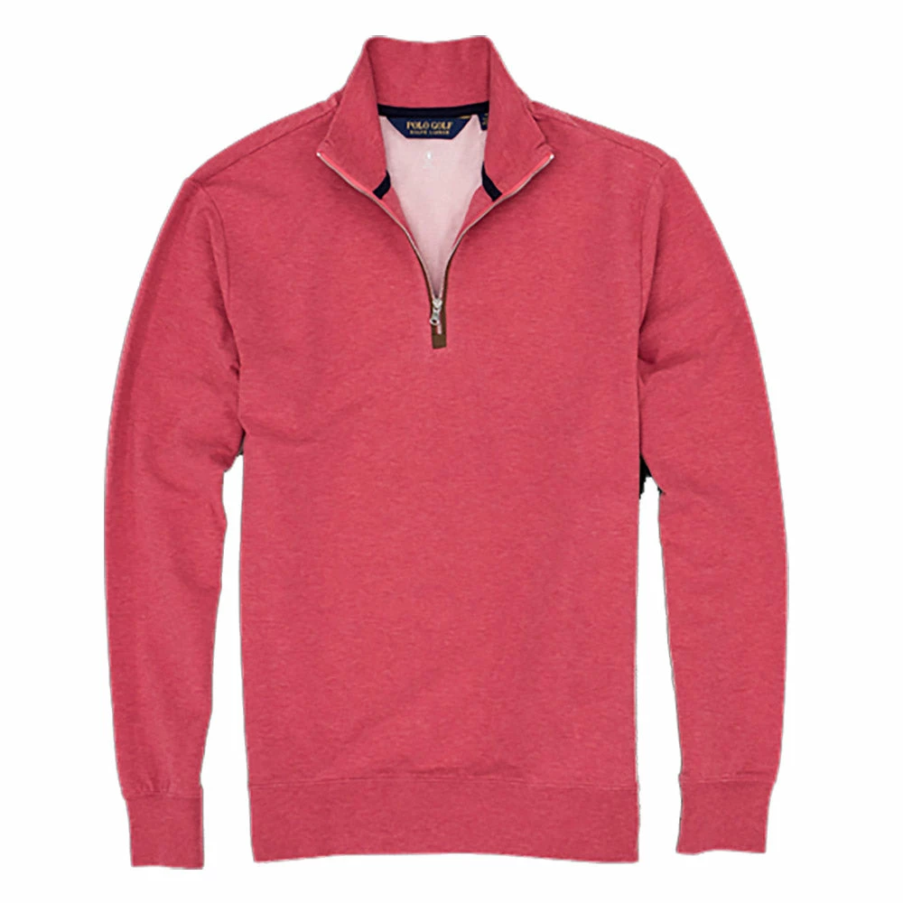 Polo Ralph Lauren Polo Golf Ralph Lauren Fine Gauge Terry Salmon Heather Mens Golf 1/2 Zip