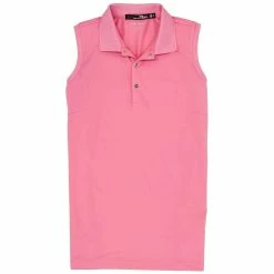 Polo Ralph Lauren RLX Ralph Lauren Tournament Lauren Pink Womens Sleeveless Golf Polo