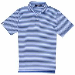 Polo Ralph Lauren RLX Ralph Lauren Lightweight Airflow Bright Royal Multi Mens Golf Polo