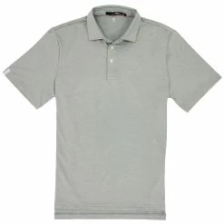 Polo Ralph Lauren RLX Ralph Lauren Lightweight Airflow Jersey Light Grey Heather Mens Golf Polo