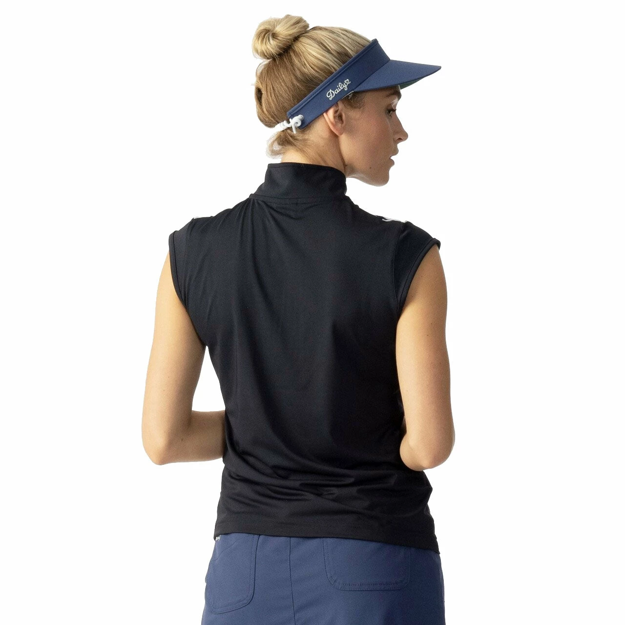Daily Sports Malgo Navy Womens Cap Sleeve Golf Polo - Image 3
