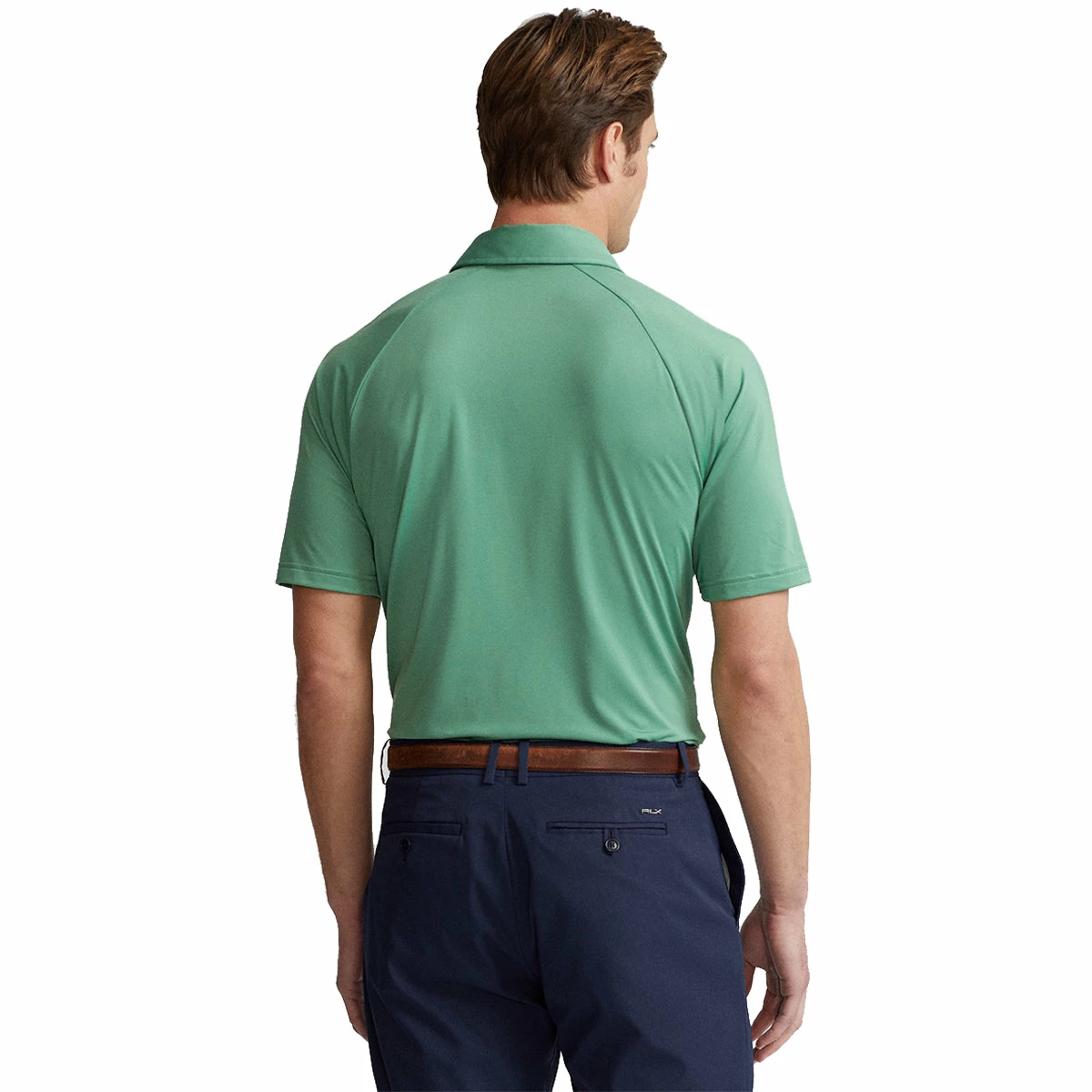 Polo Ralph Lauren RLX Ralph Lauren Lightweight Airflow Jersey Outback Green Mens Golf Polo - Image 2
