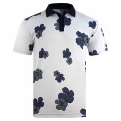 Swannies Walker Glacier Navy Mens Golf Polo
