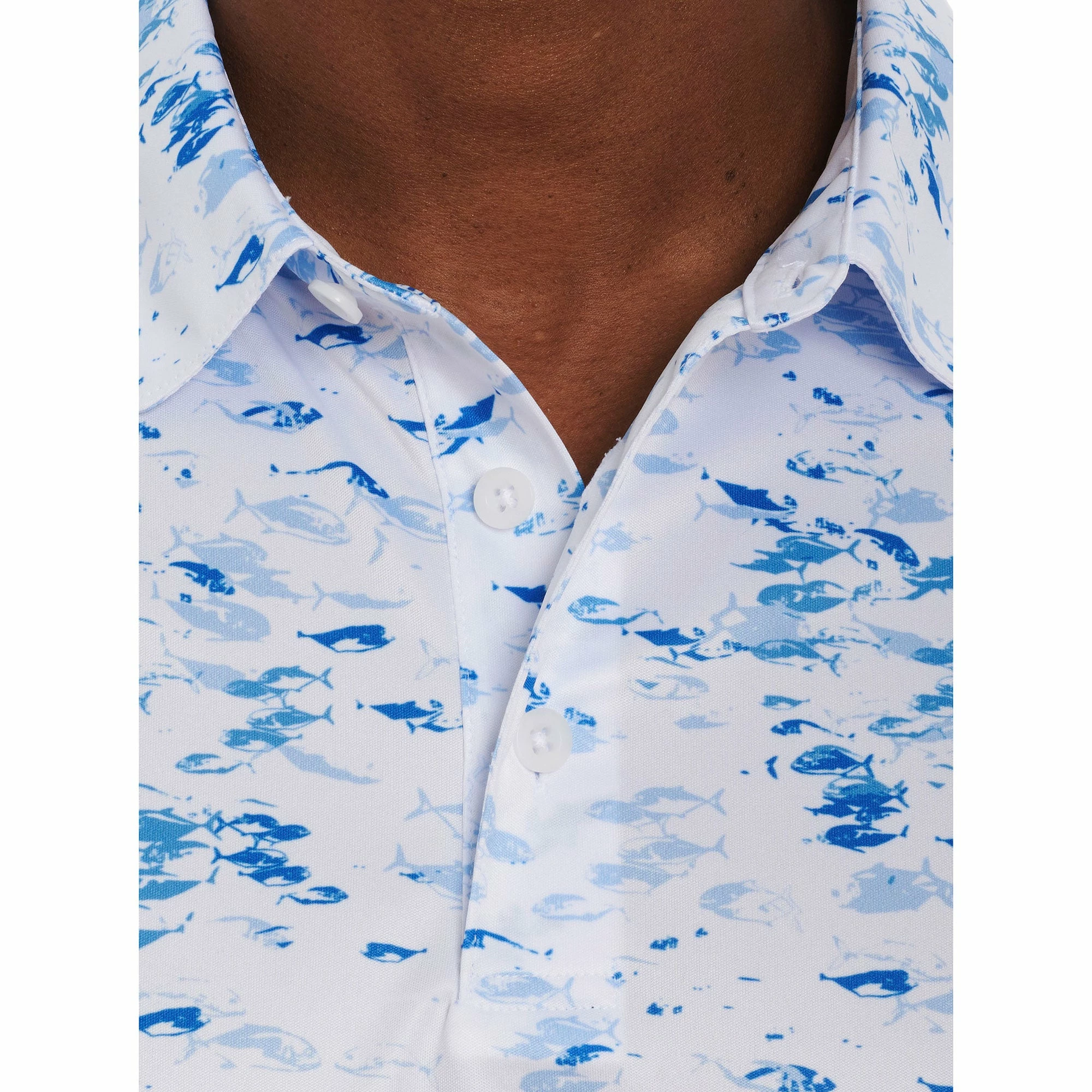 Robert Graham Nautical Net Knit Mens Golf Polo - Image 3