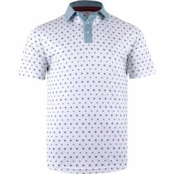 Swannies B-Frank White Arctic Mens Golf Polo
