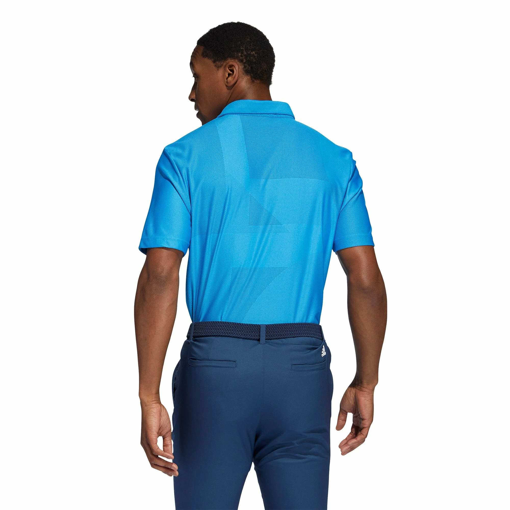 Adidas Golf Adidas Jacquard Primegreen Mens Golf Polo - Image 4