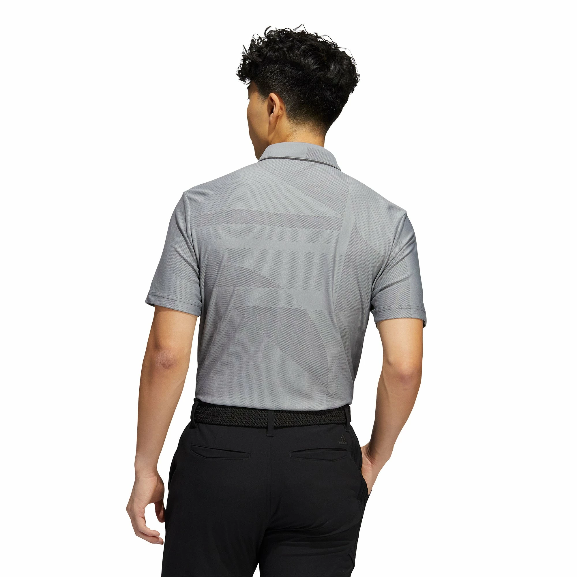 Adidas Golf Adidas Jacquard Primegreen Mens Golf Polo - Image 2