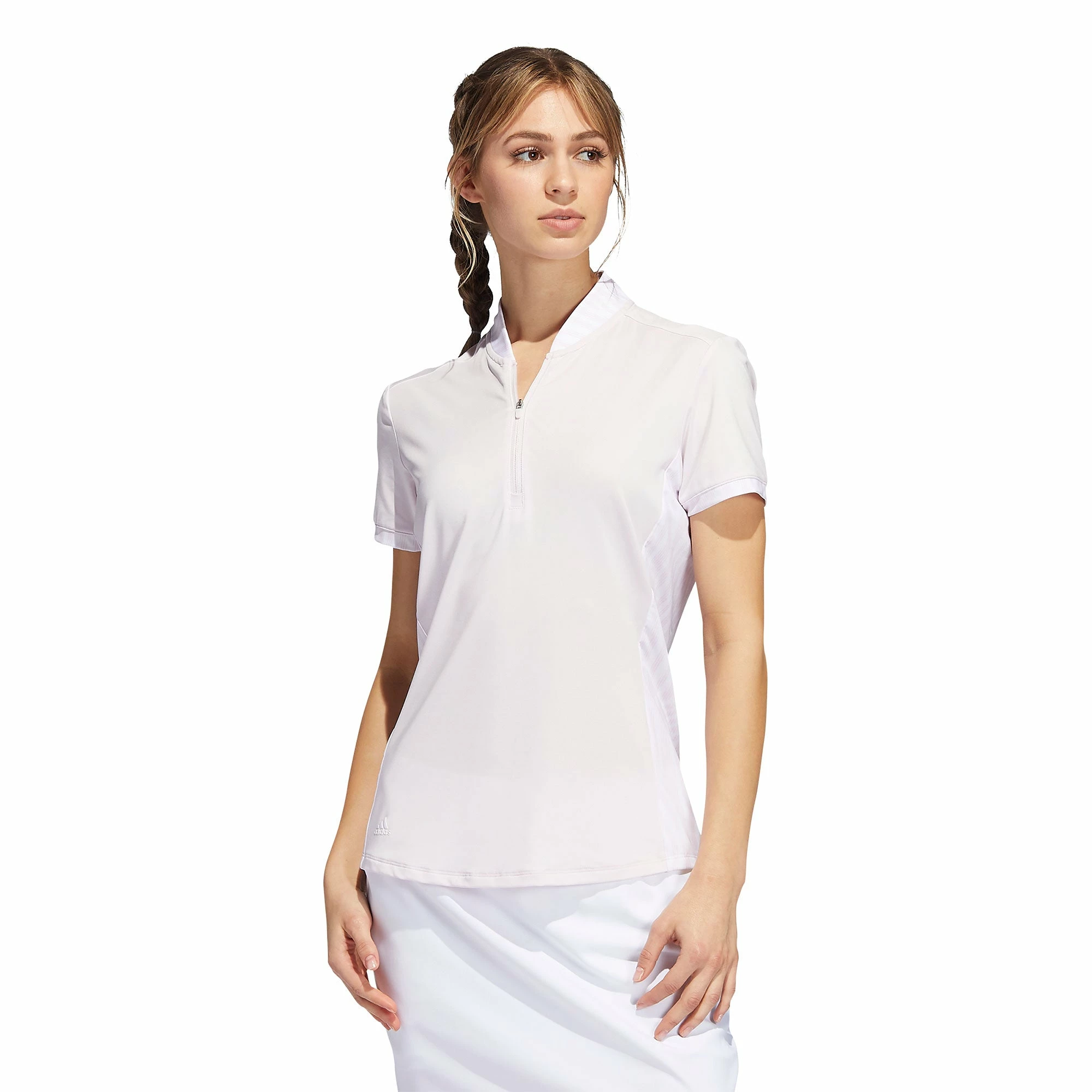 Adidas Golf Adidas Ultimate365 Printed Almost Pink Womens Golf Polo