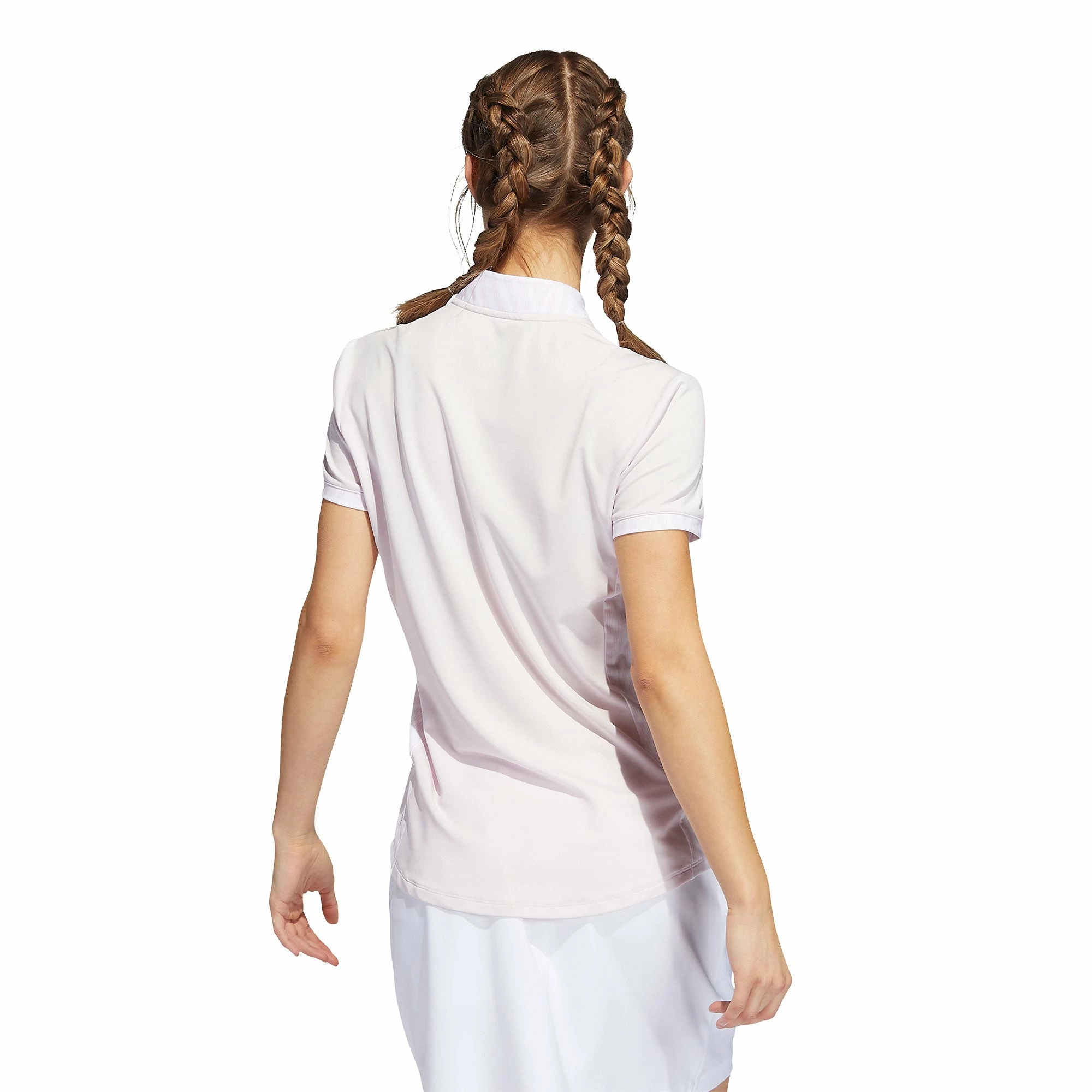 Adidas Golf Adidas Ultimate365 Printed Almost Pink Womens Golf Polo - Image 2