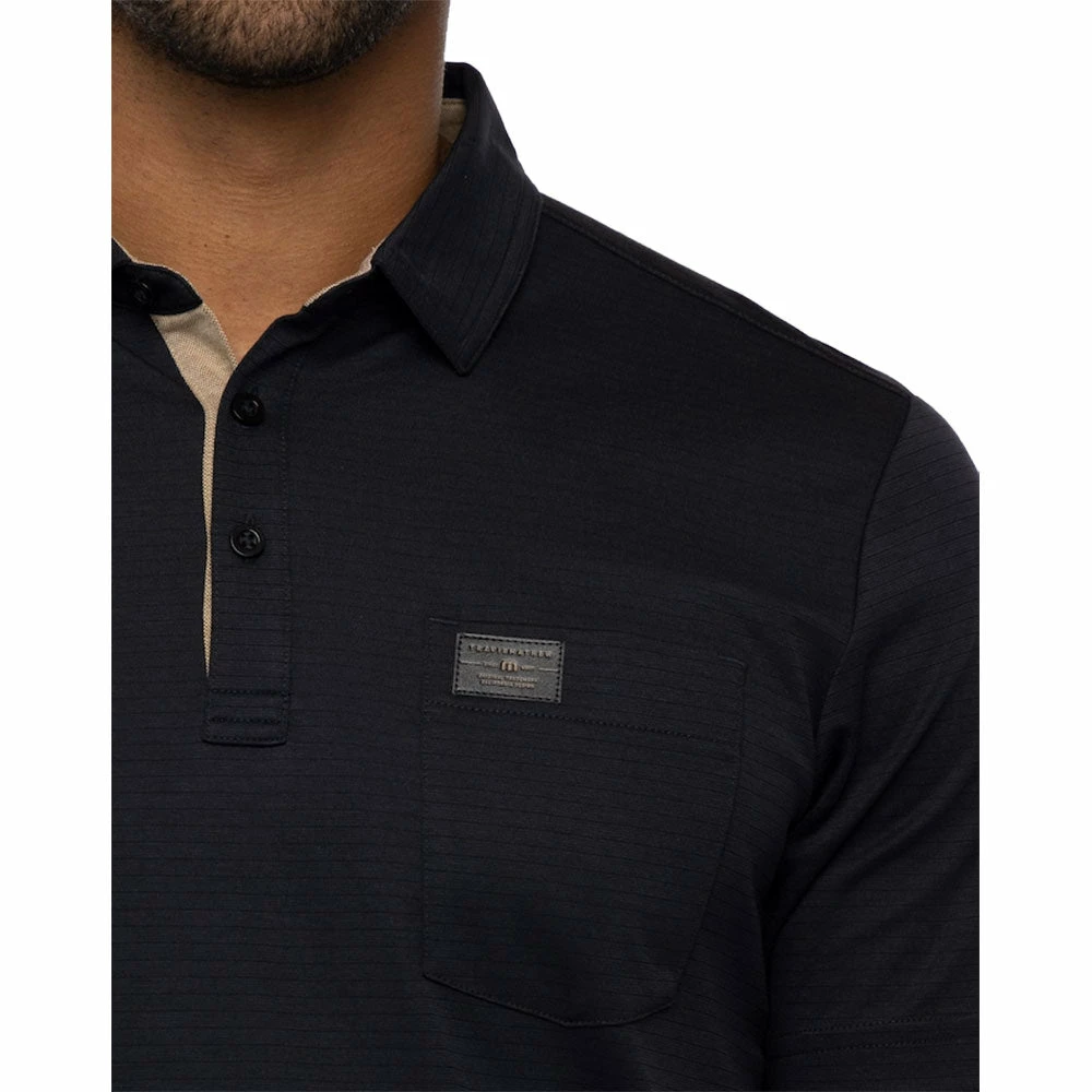 TravisMathew Valetta Black Mens Golf Polo - Image 3