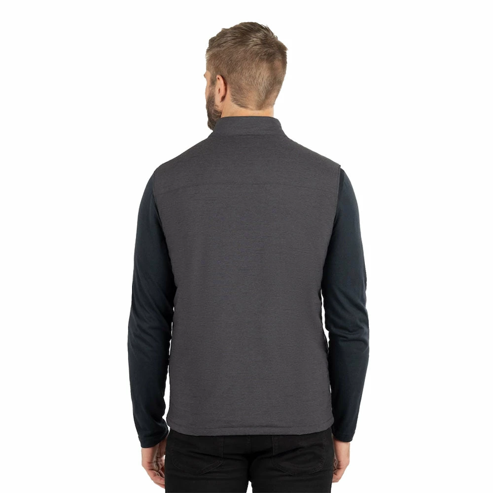 TravisMathew Apex Flex Heather Black Mens Golf Vest - Image 2