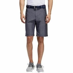 Adidas Golf Adidas Ultimate365 Heather Navy Five-Pocket Mens Golf Shorts